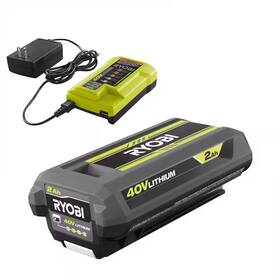 Ryobi 705353945649 40v Lithium-ion 2.0 Ah Battery And Charger