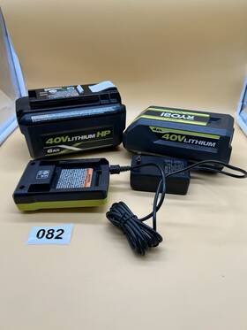 Cp40404 Ryobi Cp40404- 40v 6ah 4ah Li-ion Battery With Charger - Excellent Condition Cp40404 Ryobi Cp40404- 40v 6ah 4ah Li-ion Battery With Charger - Excellent Condition
