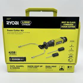 Ryobi Fvh64k Hot Wire Foam Cutter Kit Usb Lithium With 2.0 Ah Rechargeable Battery