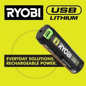 Fvsk102 Ryobi Usb Lithium Starter Kit With 2 2.0 Ah Batteries And 3-port Charger