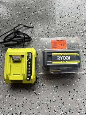 Op40404-06vnm Ryobi 40v Lithium-ion 4.0 Ah Battery And Rapid Charger