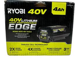 Op40406ta1 Ryobi 40v 4ah Hp Lithium Battery With Fuel Gauge And Charger Ob