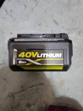 Op4060206vnm Ryobi 40v Lithium-ion 6.0ah High Capacity Battery And Charger