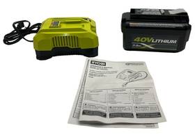 Op40753-06 Ryobi 40v Gen3 Lithium-ion 7.5 Ah Battery And Rapid Charger Ob