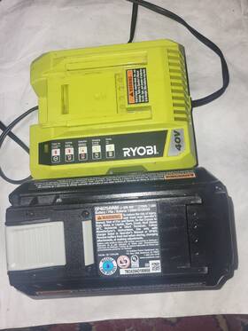 Op40754 Ryobi Genuine 40v 7.5ah Battery Rapid Charger