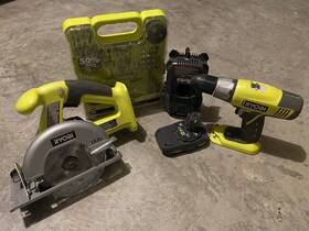 A98601g Ryobi P825c 18v One Starter Combo Kit Drilling And Driving
