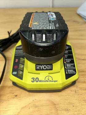 Ryobi Pb005 One 18v 4.0ah Lithium-ion Battery /p117 30-minute Charger