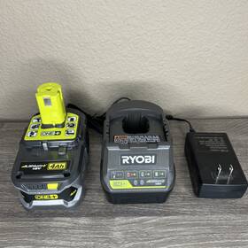 Pb118b Ryobi 18v One 4.0ah Lithium-ion Rechargeable Battery Pb108 And Charger P118