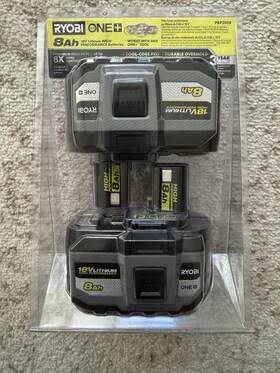 Pbp2008 Ryobi 8ah 18v Lithium High Performance Batteries Oem Sealed Package Pbp2008 Ryobi 8ah 18v Lithium High Performance Batteries Oem Sealed Package