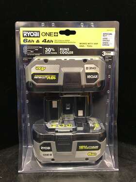 Pbp4210 Ryobi Ri2 Brand New - One Hp 18v 6.0ah And 4.0ah Battery 2-pack