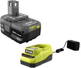 Pcl104k1 Ryobi Brand New - 18v 4.0ah Starter Kit And Battery Charger