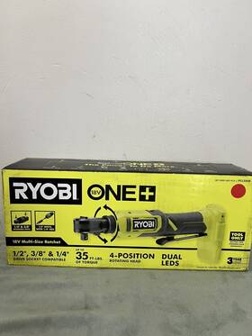 Pcl280b Ryobi 18v Cordless Multi Size Ratchet Tool Only Lightly Used