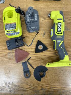 Pcl430k1 Ryobi One 18v Cordless Oscillating Multi-tool Kit With 2.0 Ah Battery And Charger