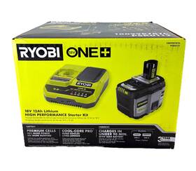 Psk0112 Ryobi One 18v High Performance 12 Ah Battery Starter Kit With Charger