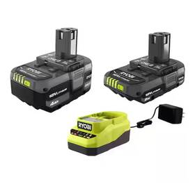 Psk1065b Ryobi 4ah And 2ah 18v Starter Kit - 2 Batteries Charger Brand New
