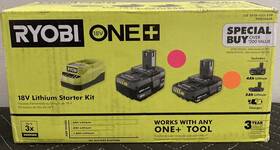 Psk106sb Ryobi One 18v Starter Kit With 4ah And 2ah Battery Charger Psk106sb Ryobi One 18v Starter Kit With 4ah And 2ah Battery Charger