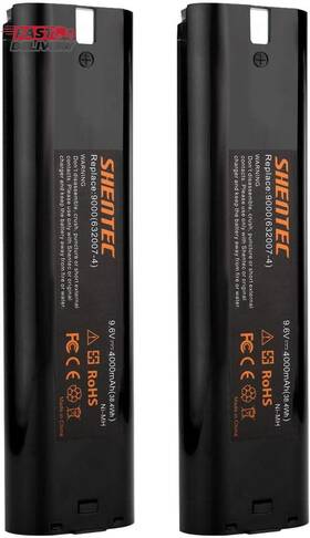6095 Shentec 445017157164 Upgraded 2 Pack 9.6v 4.0ah Battery Compatible With Makita 9000 9033