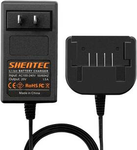 Shentec 445026432405 20v Li-ion Charger - Compatible With Porter Cable And Black Decker B