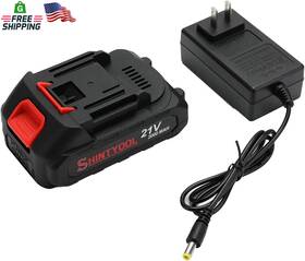 Shintyool 711181846904 21v Lithium Battery - 2.0 Ah With Charger Adapter Led Indicator Compatib