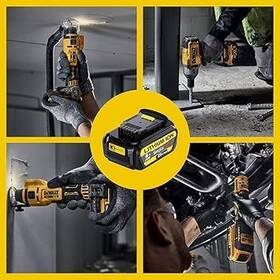 Simple Plus Store Sps-6.0ahreplbtry-yell/bk 6.0ah 20v Max Replacement For Dewalt Battery