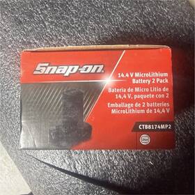 Ctb8174mp2 Snap-on 14.4v Li-ion Battery 2 Pack 2.5ah Red 12oz Microlithium