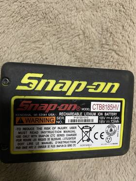 Ctb8185hv Snap-on 18v Lithium Ion Battery High Visibility
