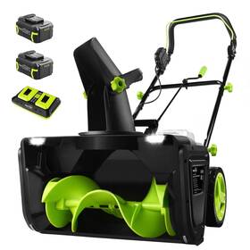 Sb2001 Snapfresh 40v Electric Snow Blower Cordless - 2 X 5.0ah Battery 20 Inch Brush