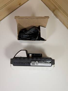 24vbat-ltw Snow Joe 24bat-ltw Sun And Ion Lite Lithium Battery 1.3 Ah. New Without Packag
