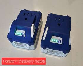 Snow Joe Llc 629721529821 Lot Of 2 Sun Ion 24-volt 4.0-ah Lithium-ion Battery