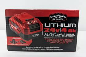 Strikemaster 043253122877 Ice Augers 24-volt 4 Amp Hour Lithium-ion Battery Ltv-bca