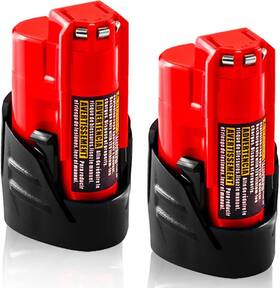 Superakita 717817595048 Battery Replacement For Milwaukee M12 12v Batteries 3.0 Ah Lithium Compatibl