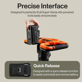 Superhandy 654538595080 Super Duty Pro 48v Dc 4ah Lithium Ion Rechargeable Battery