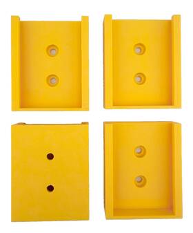 Surgical Supply Solutions Sss-ryo40v-wm4 4 Pack - Battery Wall Mounts/hangers/holders For Ryobi 40v Batteries Usa Made