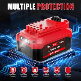 Crf20v80a Surpowtec Crf20v80a. 8.0ah 20v Battery For Craftsman V20 Lawn Mower Leaf Blower And More