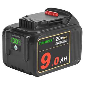 Tenmoer 060997291695 20v 9.0ah Replacement Battery Compatible With Dewalt Max Dig Tenmoer 060997291695 20v 9.0ah Replacement Battery Compatible With Dewalt Max Dig