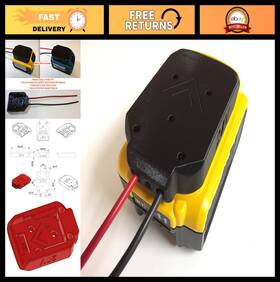 Terrafirma Technology 94249 Battery Adapter For Dewalt 20v Max 18v Dock Power Connector 12 Gauge Robotics