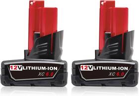 48-11-2460 Thiss B0c7vhzvds Vanon Milwaukee Compatible 6 Ah 12v Battery M-12 Lithium Ion 2 Pack