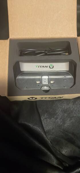 Titan 2508 0032 Two Portable Battery Charger Black Usb Ports Display Dc 5v