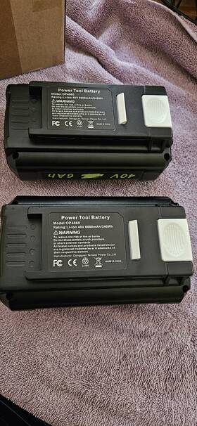 Ob4060 Treenb 2 Replacement Battery Fits Ryobi Li-ion 40 V 6000mah New Open Box