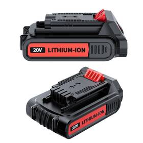 Uionvot Hw01-01-659-us-z-zf 2 Pack 4.0ah Replacement For Black And Decker 20v Lithium Battery Com