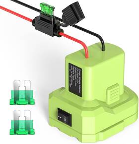 Rf0a0349a-ca Ullnosoo Power Wheels Adapter For Ryobi 18v Battery Conversion Kit With Switch Fuse Hol