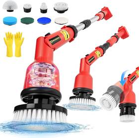Uniqwamo 744759303059 Electric Spin Scrubber Compatible For Milwaukee 18v Battery Not Included