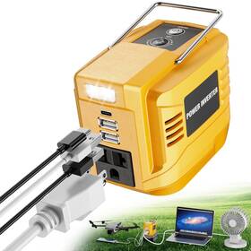 200w Vaxcanze 711663801933 Power Inverter For Dewalt Dc 20v To Ac 110v Portable St