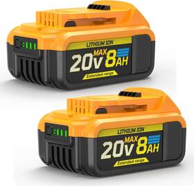 Velgonyx 744759914859 8ah Compatible For Dewalt 20v Max Battery High Capacity Cordless Power Tools 20