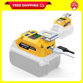 Volttech 445017251268 65w Battery Adapter For Dewalt 20v Cordless Charger Portable Power Inve