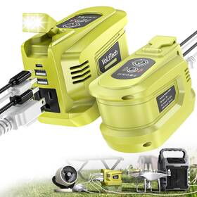 Sku070600007 Volttech 2 Packs 200w Power Inverter For Ryobi Battery Dc 18v To Ac 110v Port