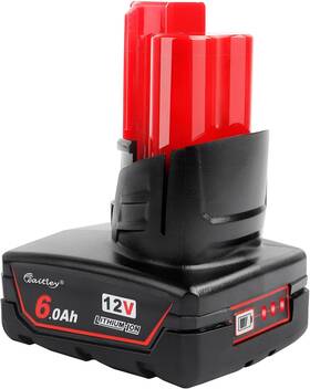 Waitley 744759191144 12v 6ah Replacement Battery Compatible With Milwaukee 6.0ah Lithium-ion