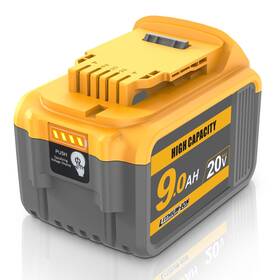 Waitley 761429999541 20v 9.0ah Lithium Ion Replacement Battery For Dewalt Power Tools With Led