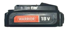 Warrior 792363642569 New 18v Lithium Battery Pack 1.3 Ah With Led Status Indicator