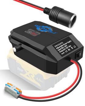 Dcsptj26 Wumzij Step Down Converter Power Wheel Battery Adapter Fit For Dewalt 18v/20v To 12v Dcsptj26 Wumzij Step Down Converter Power Wheel Battery Adapter Fit For Dewalt 18v/20v To 12v
